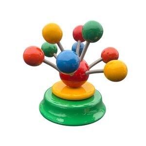 Vintage KOUVALIAS Wind Up Music Box Wooden Toy Tested Working Greece Rare HTF